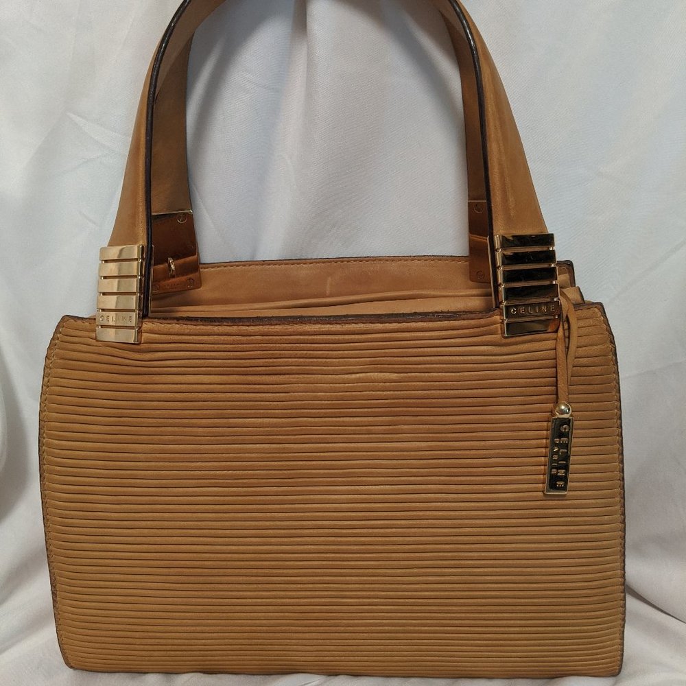 Celine Leather Convertible Handbag